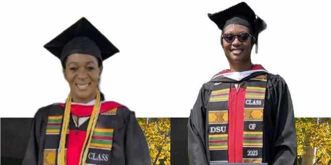 2 graduating students